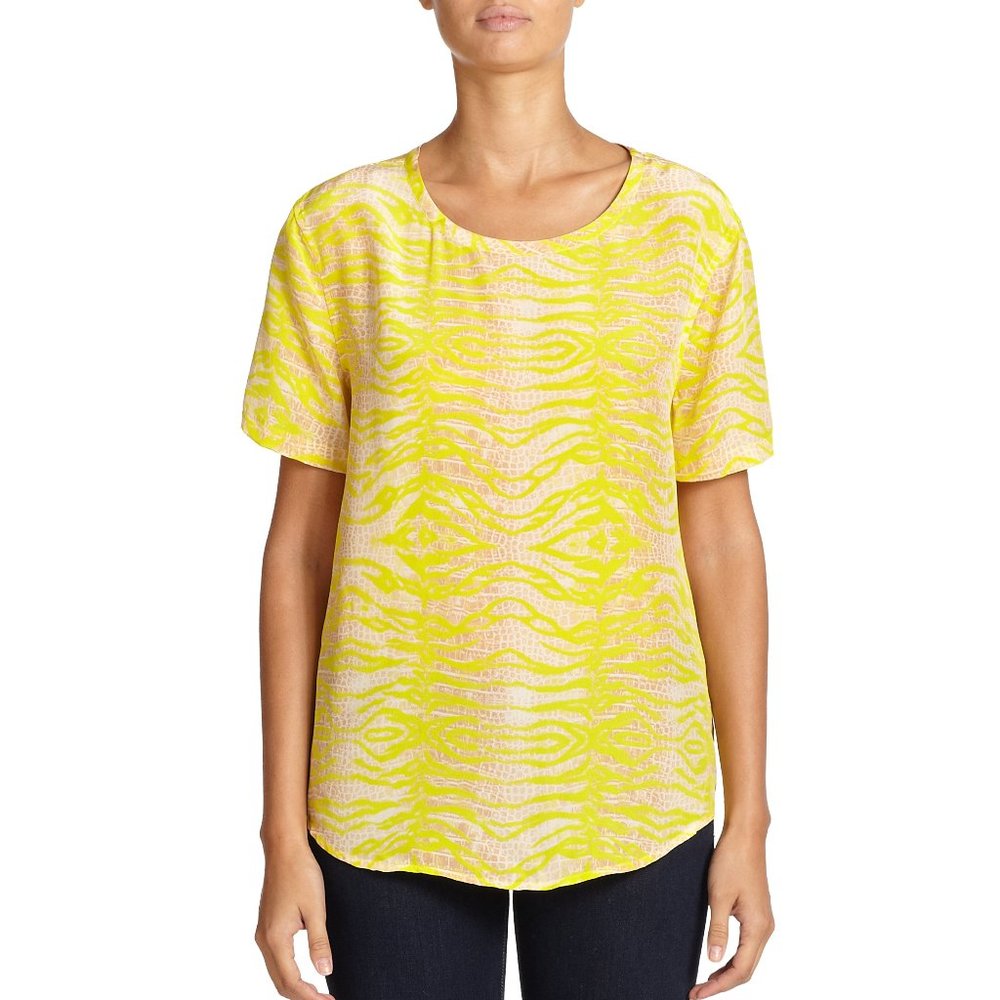 Equipment XS Riley Tee Shirt Silk Short Sleeve